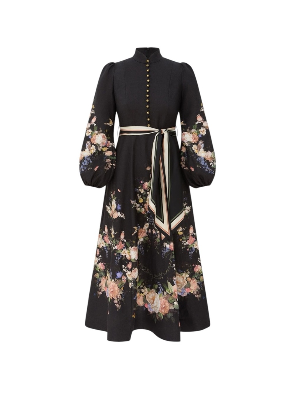 Zimmerman Valiant Button Midi Dress Size0